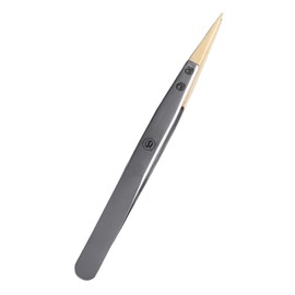 Ultra Precision Anti Magnetic Tweezers with Replaceable Pointed Wooden Tips Watch Repair Tool