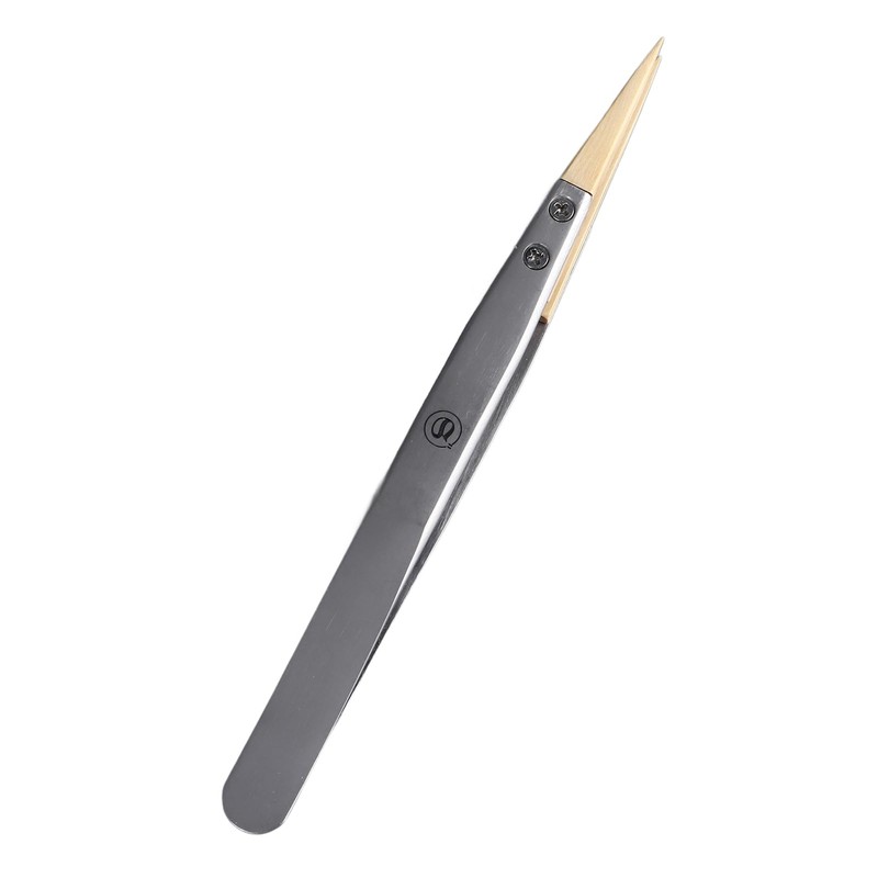 Ultra Precision Anti Magnetic Tweezers with Replaceable Pointed Wooden Tips