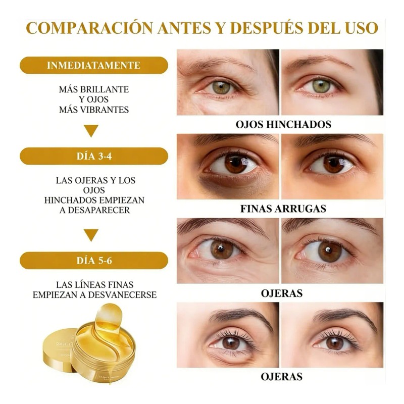 Parches Ojos Colágeno Ojeras