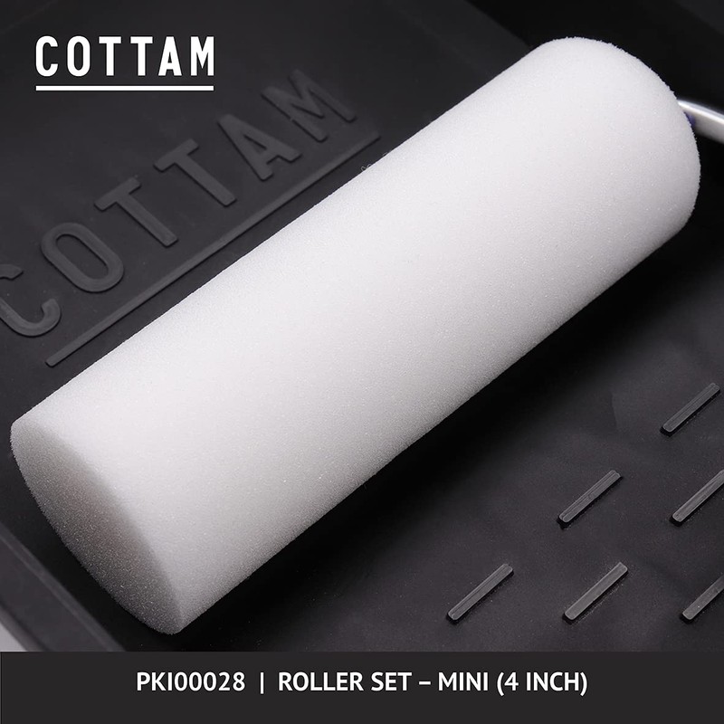 COTTAM Mini Paint Roller and Tray Set | Mini Small