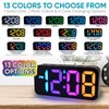 Westclox Digital Clock for Adults with 2" RGB Color Display,