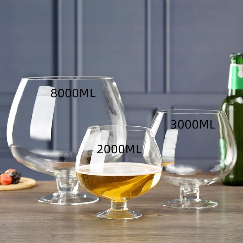 GAOGAO 2000ml To 12000ml Super Big Crystal Glass Brandy Glasses