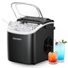 EUHOMY Countertop Ice Maker Machine with Handle, 26.2lbs Per Day,