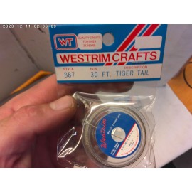 1990's vintage Westrim Crafts 30ft bead wire tiger tail (3 pack) new old stock