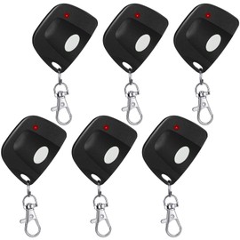 Kingdder Garage Door Remote Compatible with Linear Delta 3 (DT DTA DTD DTC DNT00002A) 8 Dip Switch 310mhz Gate Opener Remote with Keychain (6 Pcs)