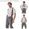 2 Clips Men's Suspenders X-Back Clip-On Elastic Braces for Formal