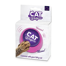 Bubblegum Stuff Cat Whisperer - Meowing Desktop Sound Machine - Call Your Cat for Its Dinner - Sound Bite Gadget Featuring 5 Meows
