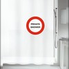Spirella Plastic Shower Curtain, 180 x 200 cm, Black/Red,