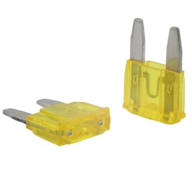 SeKi Mini Blade Fuse 20 A Yellow Car Fuse 32 V/DC Blade Fuse Boat Trailer Truck Caravan Pack of 5