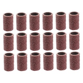 Healeved 300pcs Nail Drill Sanding Bands Set Grits 80# 120# 180# Essential Manicure Tool for Professional and Home Use Includes Grinding Polisher Sleeves