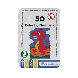 The Purple Cow Color by Numbers - from The “50” Series - Arts & Crafts Activity Learn to Draw and Remember Numbers at The Same time. Game Includes 5 Color Pencils. for Kids Aged 5+ Ideal Gift.