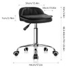 WKWKER Rolling Stool Swivel Stool with Wheels Height Adjustable Stool