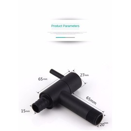 DUSJYOHRD Copper Gold Matte Black Wall Mounted Washing Machine Tap Mop Pool Tap Garden Outdoor Bathroom Water Faucet Kitchen Water Saving