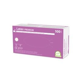 Medi-Inn 04602027 Single Use Disposable Latex Premium Powder-free 100 Gloves Available in Different Sizes