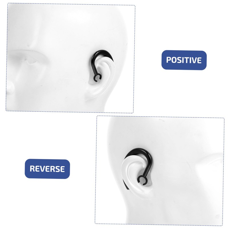 Levemolo 2sets Rubber Ear Hooks Earphone Holder Ear Hooks for