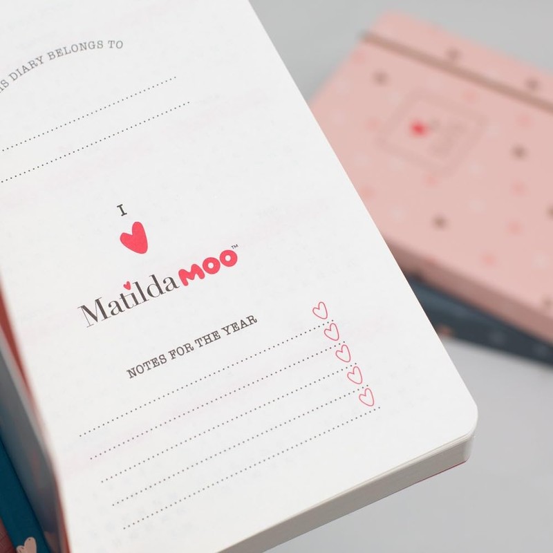Matilda Moo 2024-2025 Academic Diary - A6 Size - Day