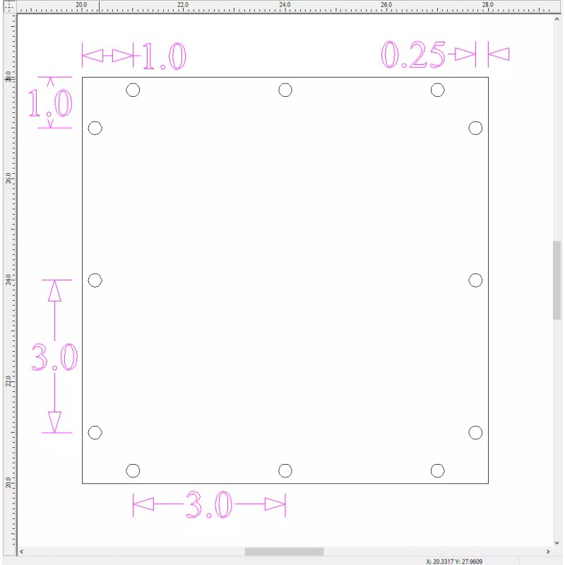 Skar Audio Blank 8” X 8” Plexiglass Viewing Window 3/4"
