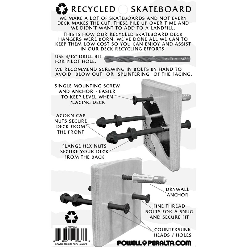 Powell Peralta Skateboard Deck Wall Hanger