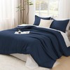 Litanika Navy Blue Oversized King Comforters Super King Size, 3
