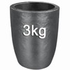 Outstar 12KG Graphite Crucible,Foundry Clay Crucibles for Melting Metal, Melting
