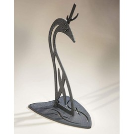 Skull Hooker Table Hooker European Trophy Mount – Perfect Kit for Table Display of Taxidermy Deer Antlers and other Skulls – Graphite Black