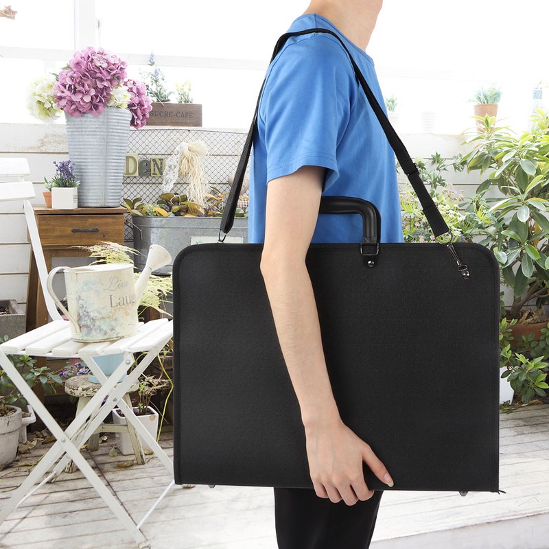 PVC Portable Painting Plate Bag A3 Drawing Sketch Board Storage