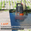 SHANGDA Sump Pump Submersible 1.6HP 4700GPH Portable Water Pump to