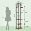 ELYKEN Coat Rack Freestanding, Hall Tree with 3 Storage Shelves