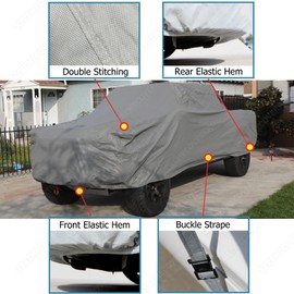 Car Cover fits 2013 2014 2015 2016 2017 2018 2019 Ford F150 SUPERCAB 6.5FT Bed XTREMECOVERPRO PRO Series Grey Truck Cover