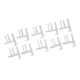 CANJPTON Compatible with Seitz Flyscreen Caravan Motorhome Window Blind End Clips SP042019Z 5 Pairs L/H & R/H
