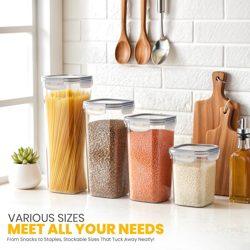 KICHLY Airtight Food Storage Containers Set with Lids – 24