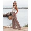 Angerella Women Palazzo Pants with Pockets Summer Boho Wide Leg