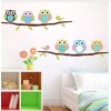 DaraBaby Vinil Decorativo De Búho Para Pared De Niños