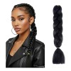 2 Pzs Extensiones De Trenzas Africanas Kanekalon Color 1#-Negro