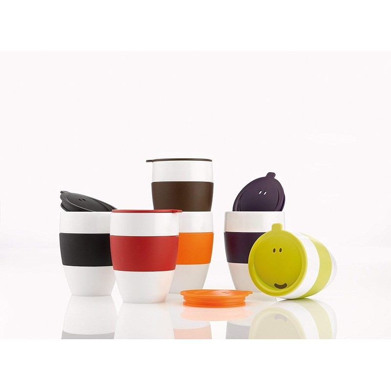 Koziol Insulated Cup with lid Aroma to go black