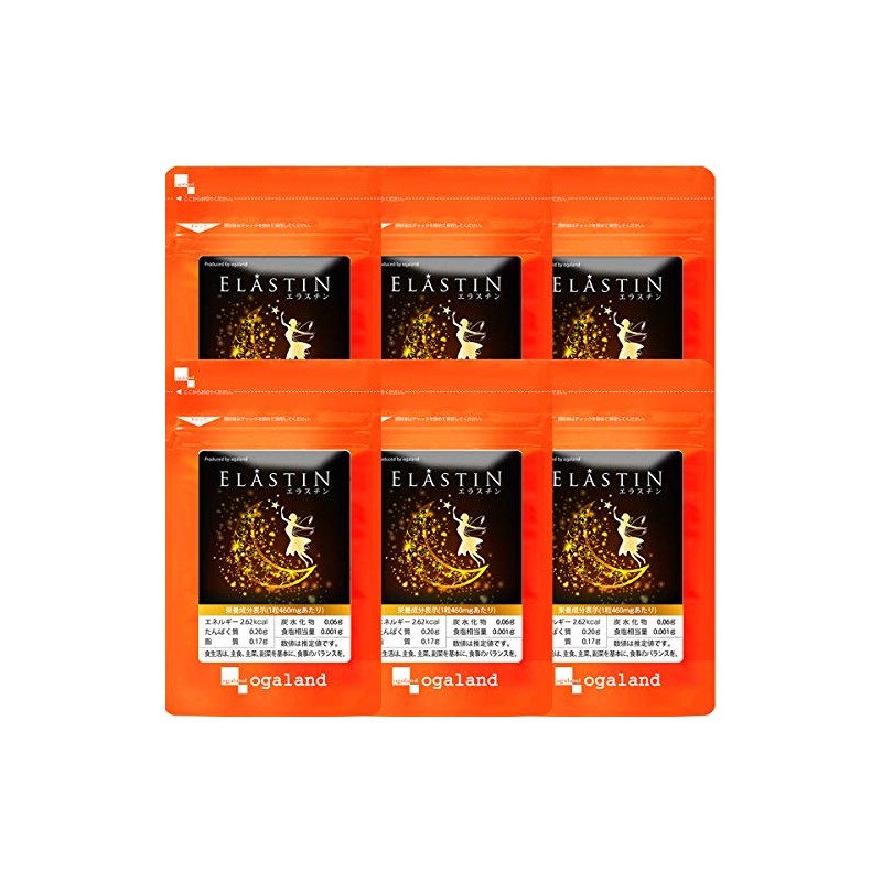 ogaland Elastin (180 Tablets, Set of 6, Approx. 6 Months