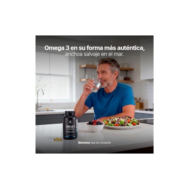 B Life Omega 3 Platinum Aceite de Anchoa Salvaje con