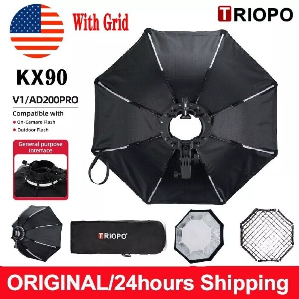 Triopo US Triopo KX90 35.4" Octagon Softbox W/ Grid For