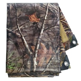 Tongcamo Heavy Duty 9 Mil Tarp Cover Waterproof UV Resistant Tarpaulin Used for Outdoor, Hunting, Camping, Backpacking, Canopy Tent, Ground Tarp, Cover Boat, Motorcycles, Roofs, Wood