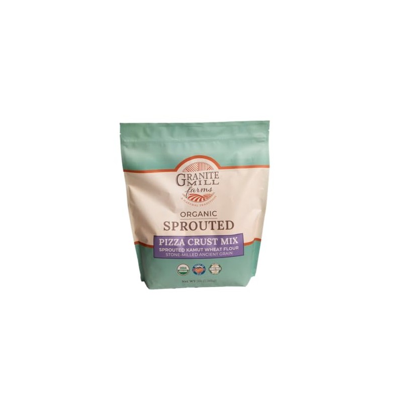 Granite Mill Farms Sugar Free Sprouted Organic Pizza Crust Mix,