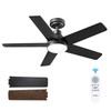 addlon Ceiling Fans with Lights, 42 inch Black Ceiling Fan