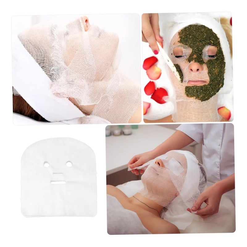 Mascarilla 100pza Gasa Algodón Faciales