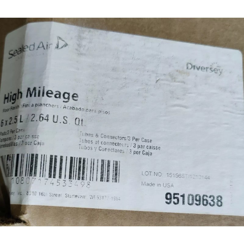 Diversey High Mileage Floor Finish 2.5L/2.64 US QT 95109638 QTY