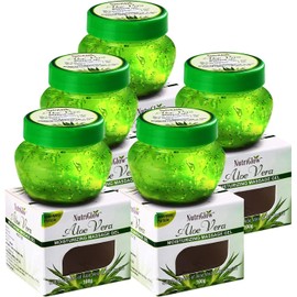 Nutriglow Gel de aloe vera ideal para la cara, el cabello, el acné, las quemaduras solares, las picaduras de insectos, las erupciones, la piel brillante y radiante, el gel hidratante alivia la picazón y la irritación de la piel, no pegajoso, 100 g cada un