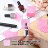 400 Pcs Cuadrado Toallitas Limpiadoras Rojo Rosa