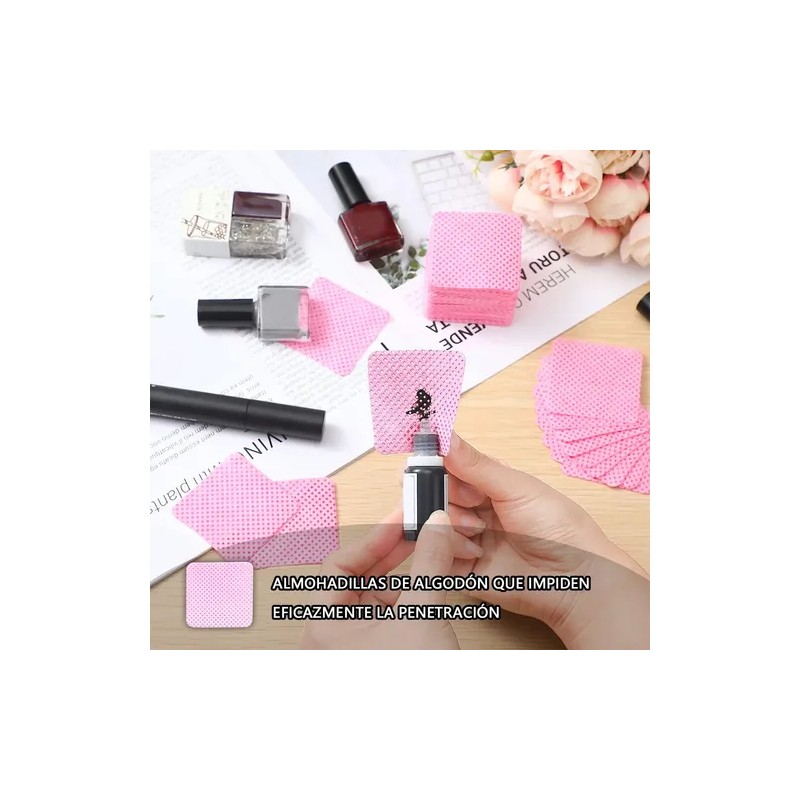 400 Pcs Cuadrado Toallitas Limpiadoras Rojo Rosa