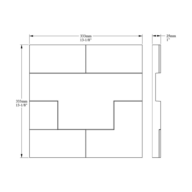 3d wall panel Orac Decor W103ODERN CUBI Deco elementodern white