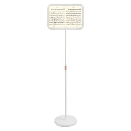 Podium Stand for Speech, Lecterns & Podiums, 36" - 55" Height Adjustable, Portable Lectern Pulpits Podium for Presentation, Classroom, Concert, Church (White)