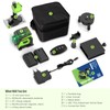 16 Line Laser Level 360 Self Leveling, 4x360°Professional 4D Green