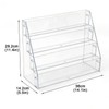 4 Tier Acrylic Button Pins Organizer Stand for Badge Display,